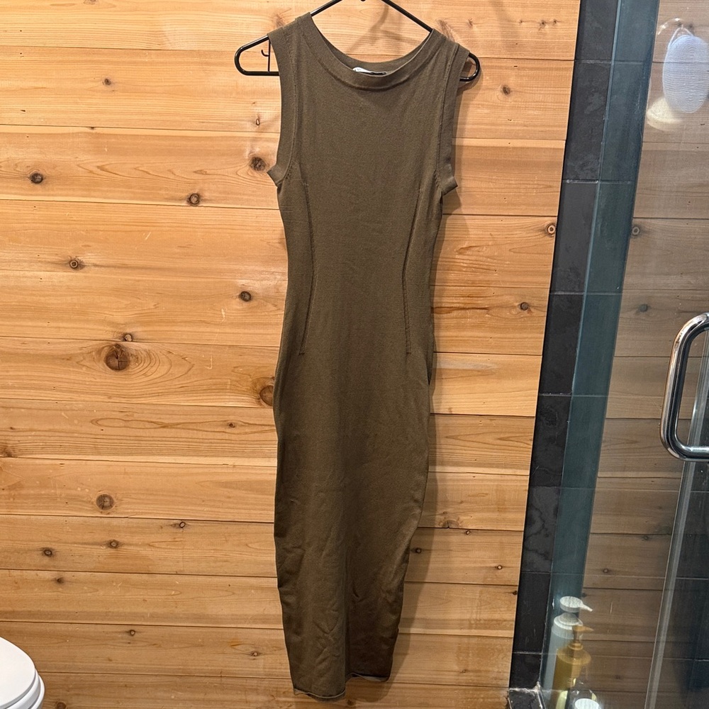 Zara Olive Green Dress